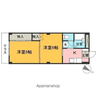 アンジュ ブラン【1階】の間取り